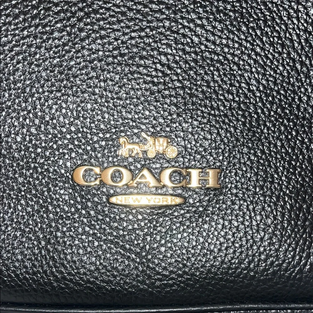 Coach Black Pebbled Leather Crossbody Bag - Picture 3 of 7